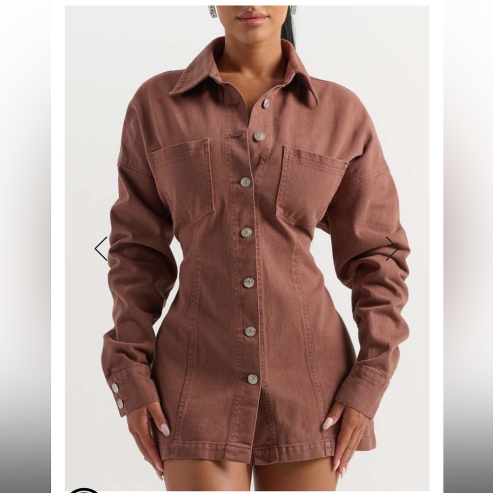 Naked wardrobe denim dress